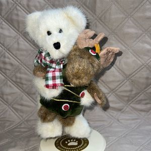 RARE 🔥 Boyds Bears 🎅🏼 Holly w/ Rudy…the gift of friendship